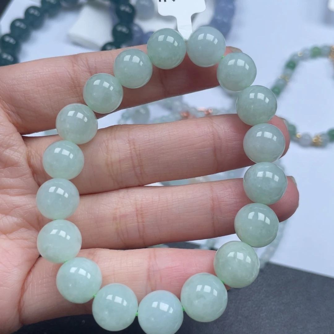 翡翠手链未镶嵌纯天然a货缅甸翡翠包邮