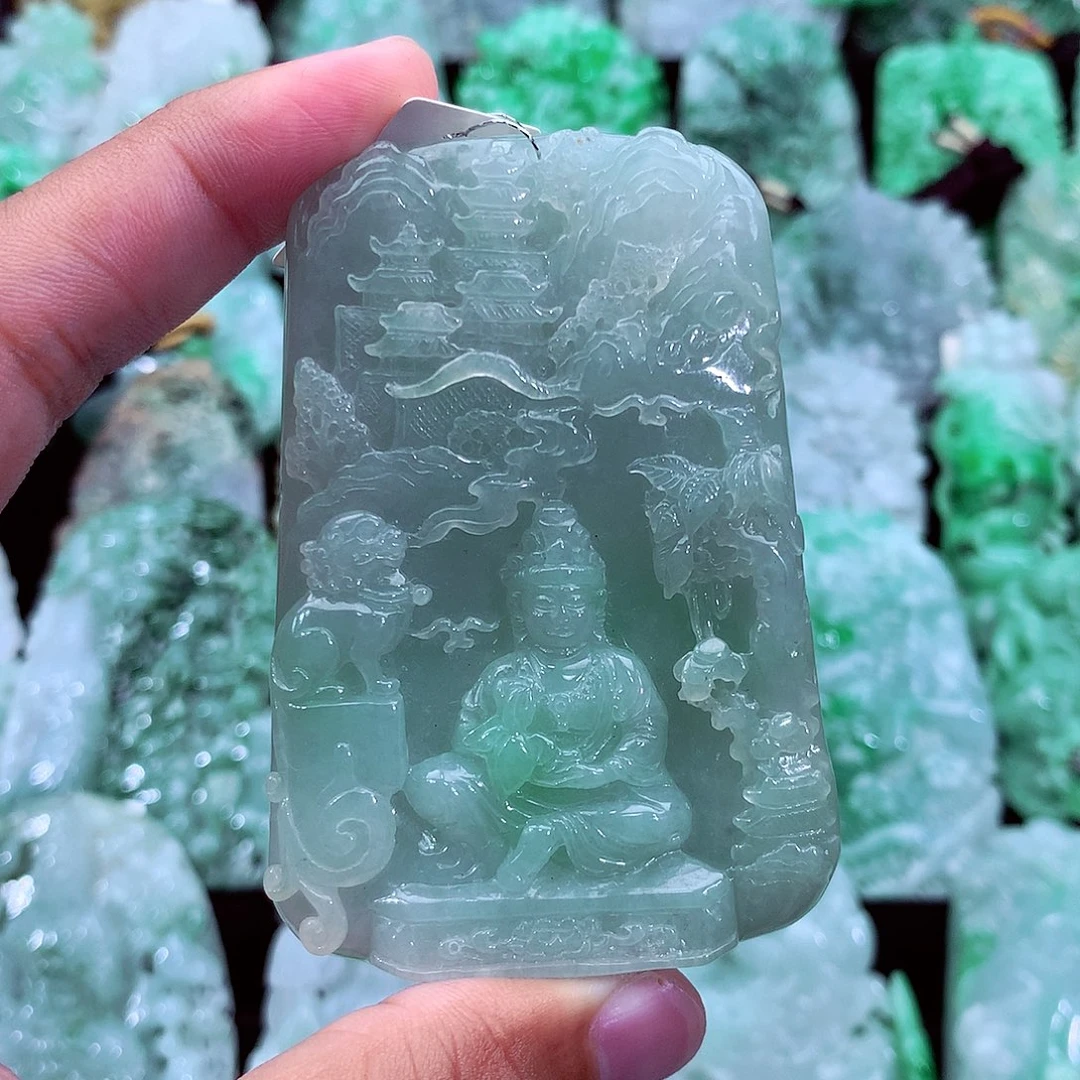 翡翠未镶嵌吊坠(不含链)