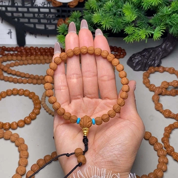 桃核手串玉龙脊手持
