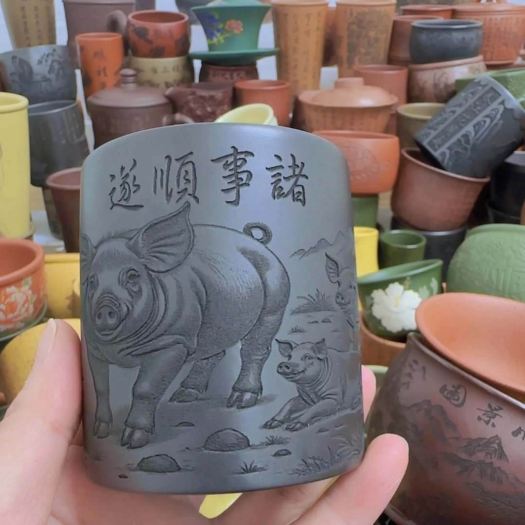 茶杯紫砂紫砂主人杯大放漏！