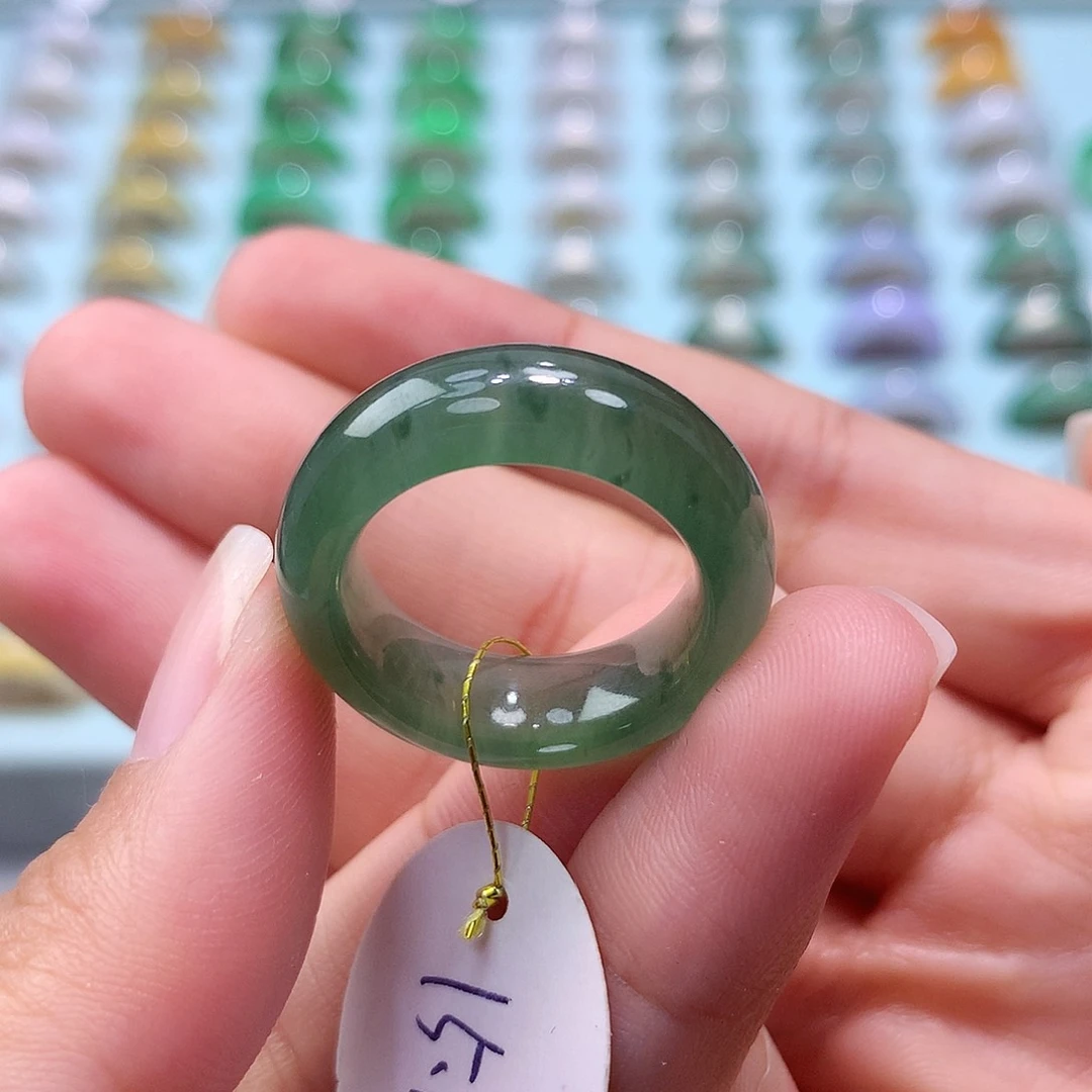 未镶嵌戒指翡翠1516圈