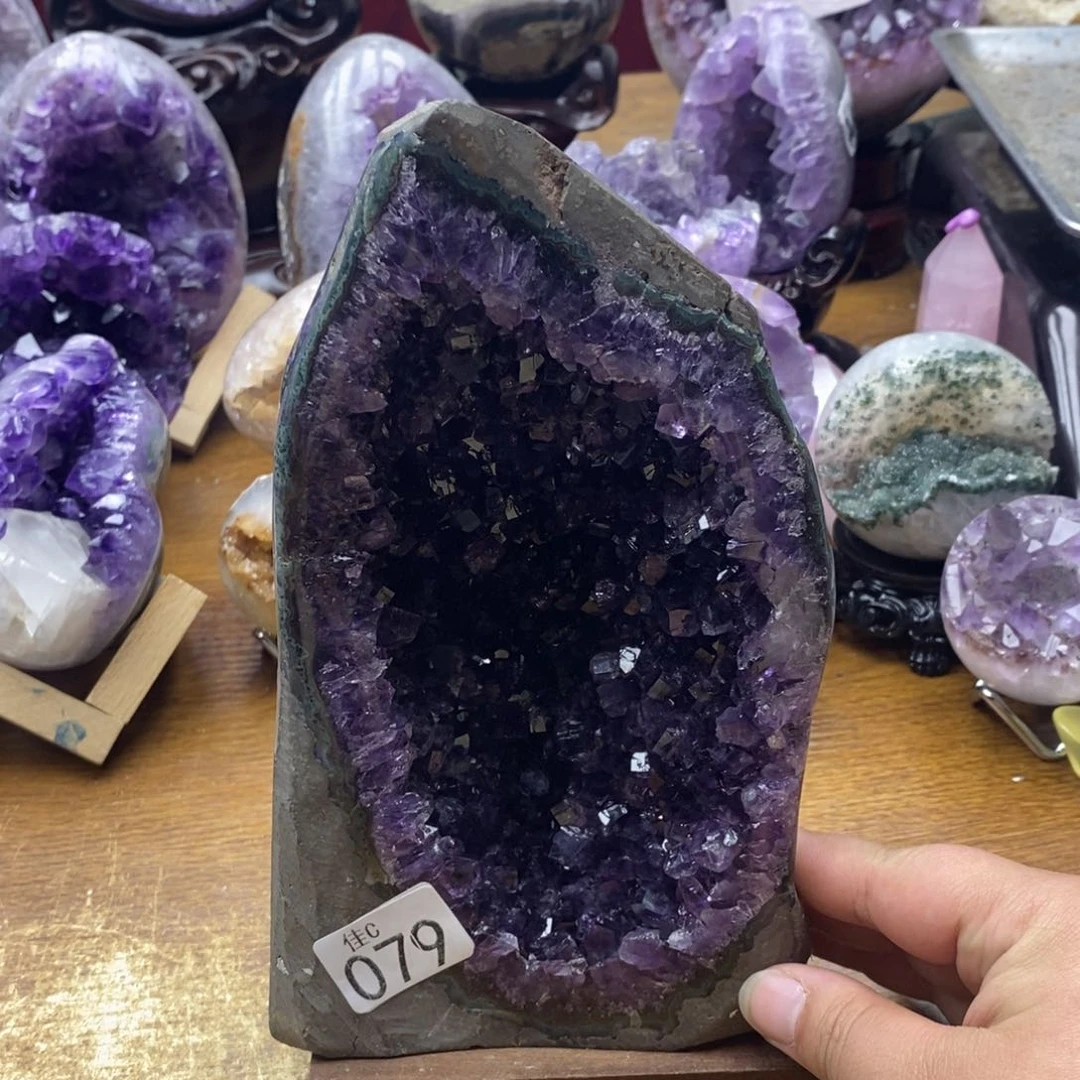 未镶嵌大型摆件（非配饰）紫晶直**阳