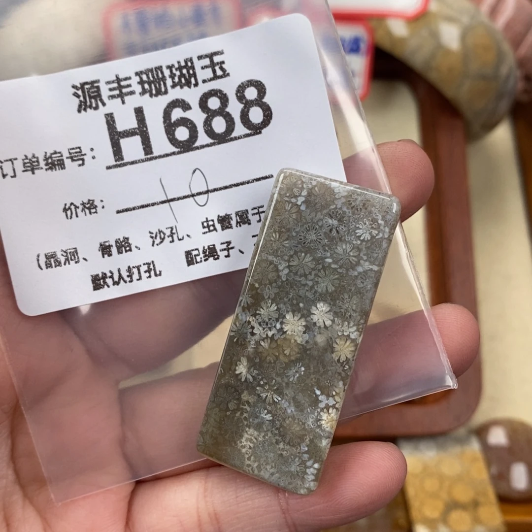 硅化玉颈饰未镶嵌一*川