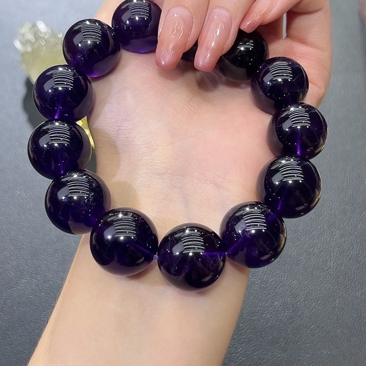 未镶嵌颈饰水晶天然紫水晶帝王紫手链