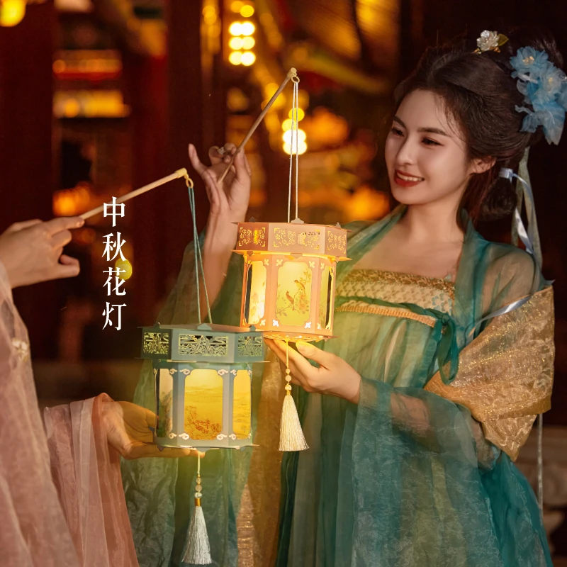本宫好物繁花似锦花灯创意汉服拍照古风diy灯笼汉服装扮北京文创
