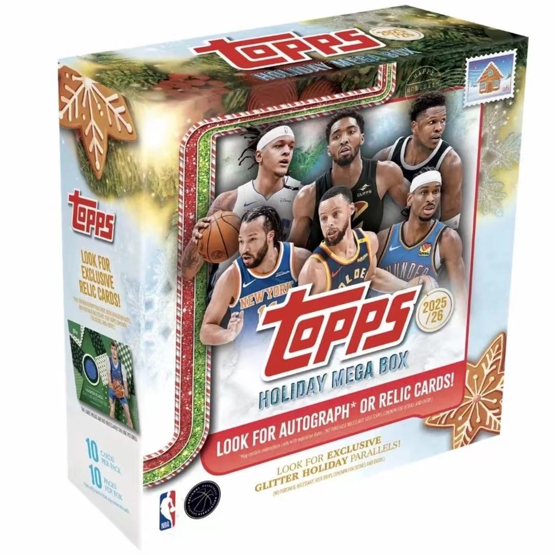 25-26 TOPPS Holiday Mega 篮球球星卡 卡牌盲盒【拆盒】