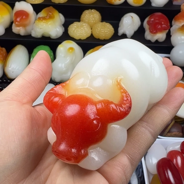 新疆戈壁五彩石金丝