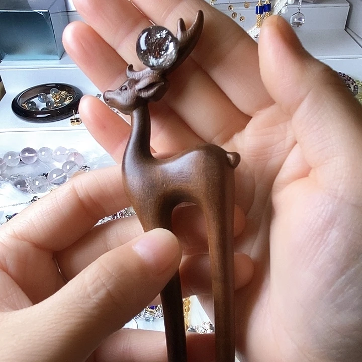 合金发饰水晶覃*姐发簪