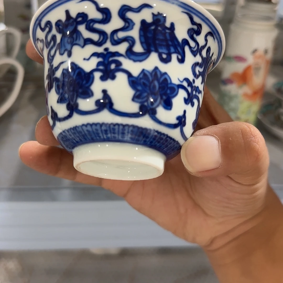 瓷片摆件手绘瓷器处理