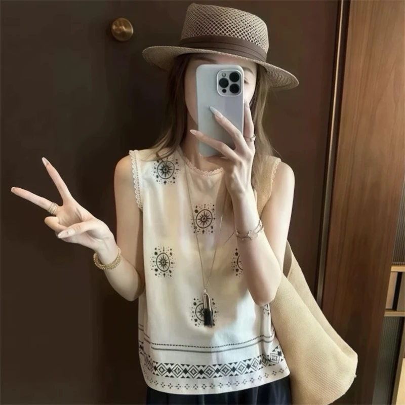 休闲风宽松型通勤见外包装背心显瘦休闲ins时尚百搭夏季无袖