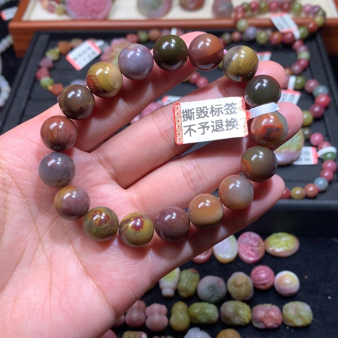 玛瑙/玉髓未镶嵌手链12+