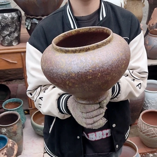 紫砂花盆高度20口径16