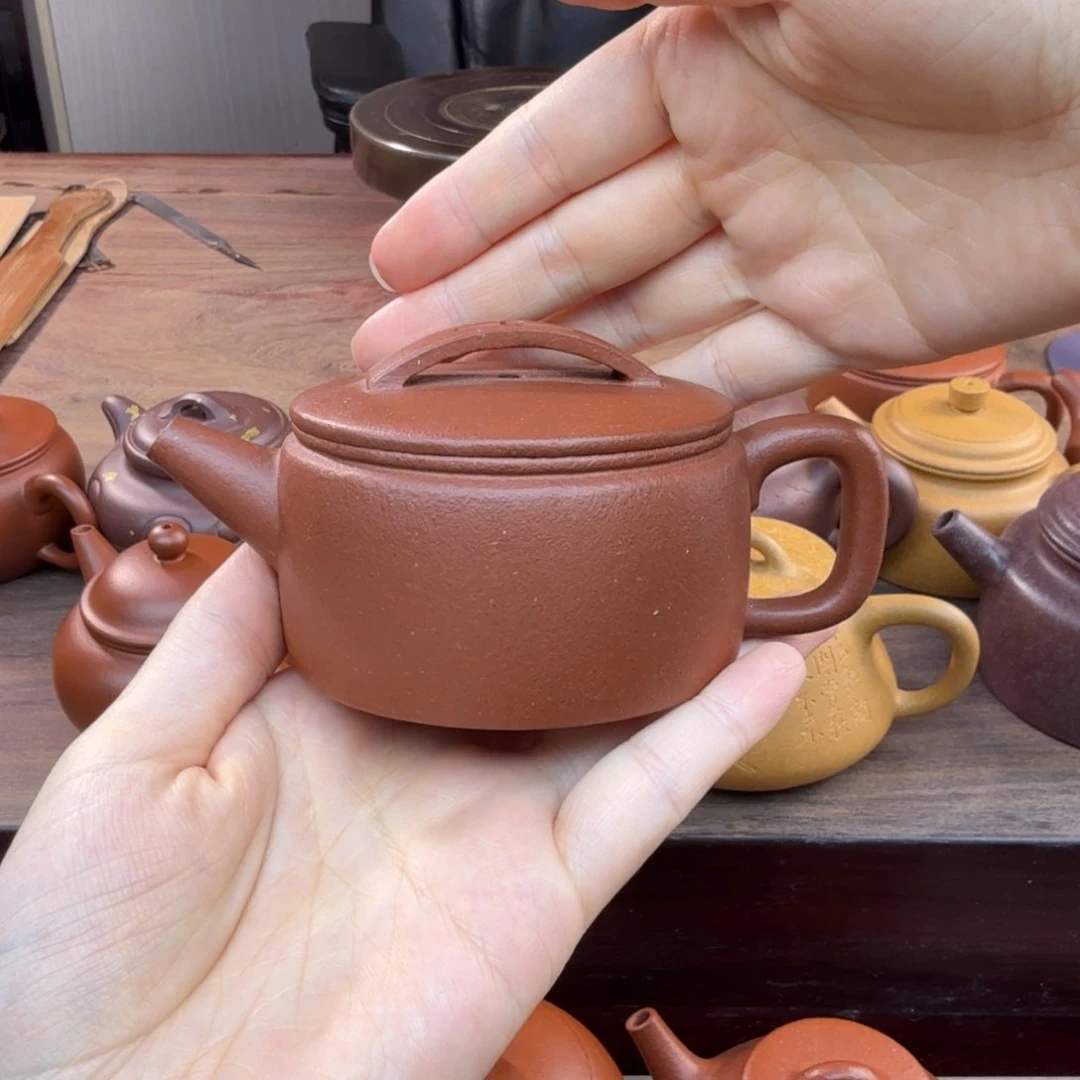 奔****丶全手精挑红降坡汉瓦壶