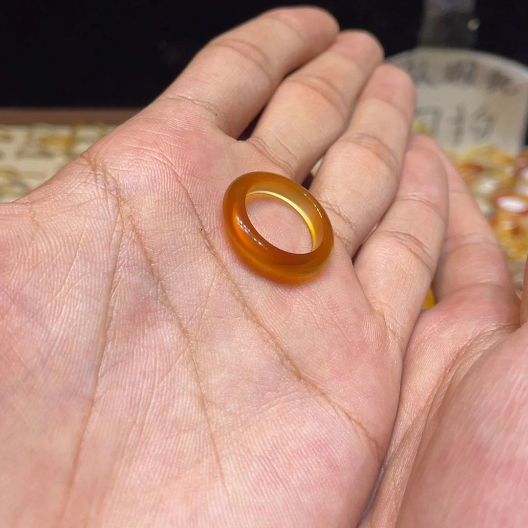 玛瑙/玉髓未镶嵌戒指76号港12 默认瑕疵