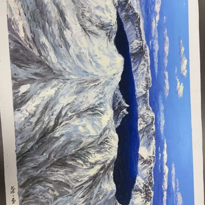 油画你在一起就会很幸福