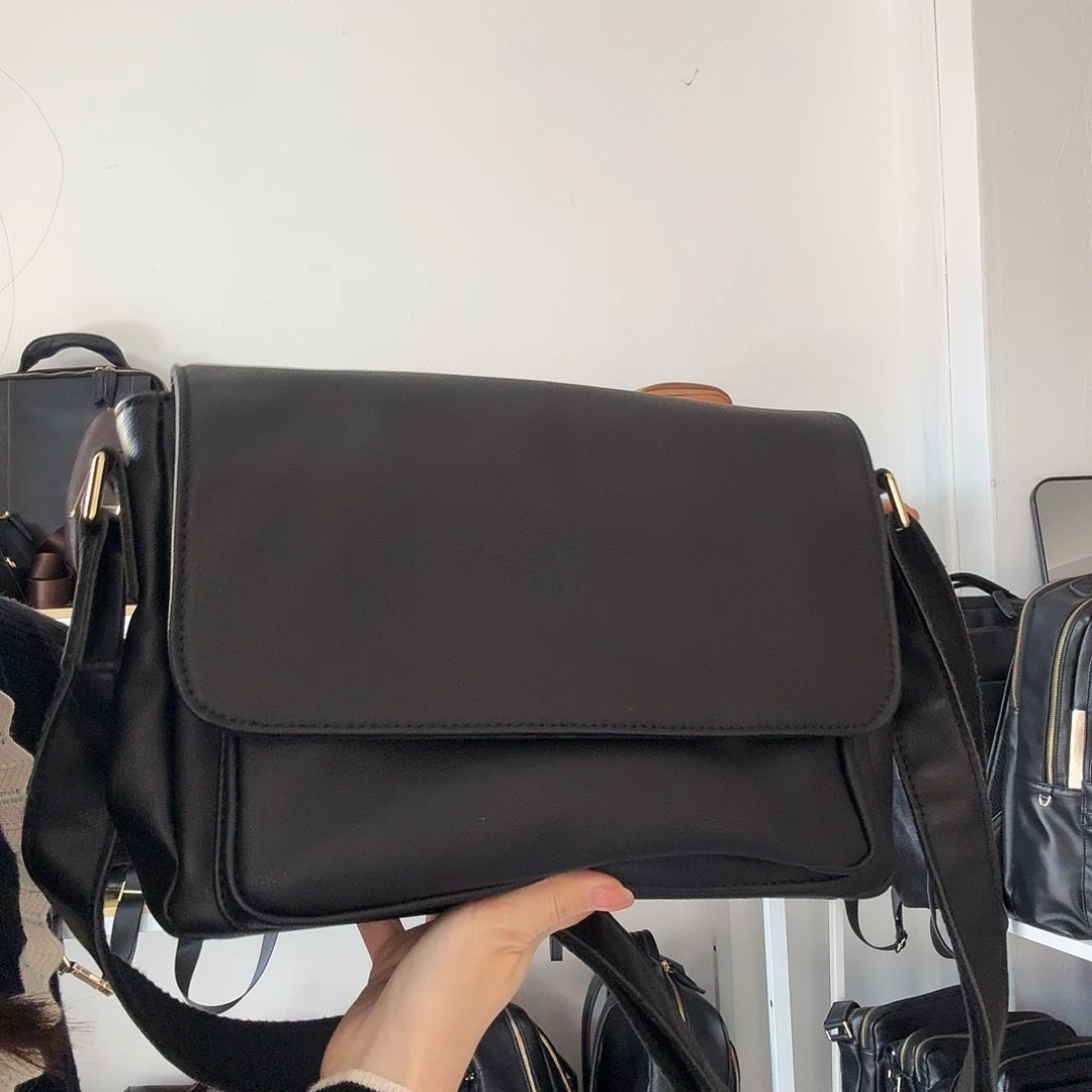 头层牛皮单肩斜挎