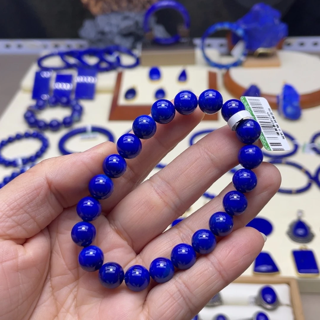 未镶嵌青金石手链9mm收藏