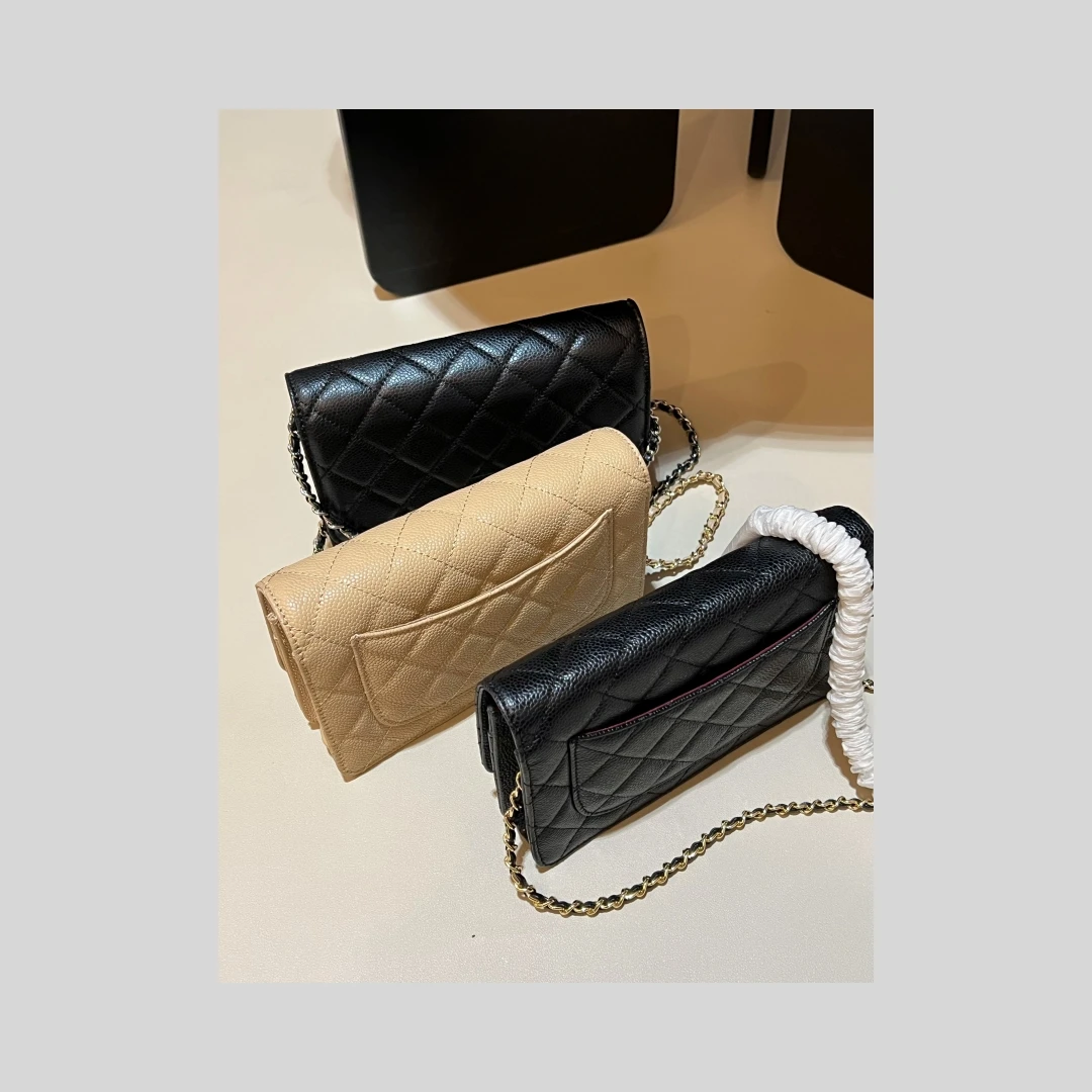 【815#编码】小香风WOC发财包鱼子酱链条包斜挎包