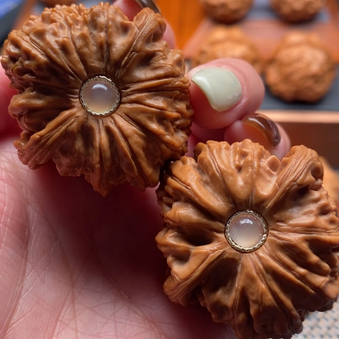 把件文玩核桃41尺寸白狮子