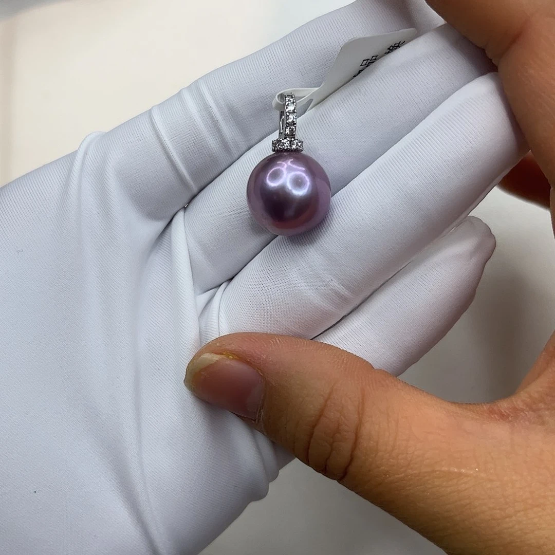 合金淡水珍珠耳饰