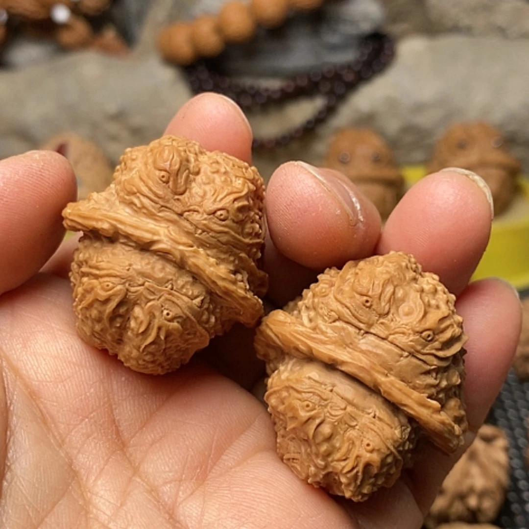 【闪购商品】把件文玩核桃雕刻金蟾