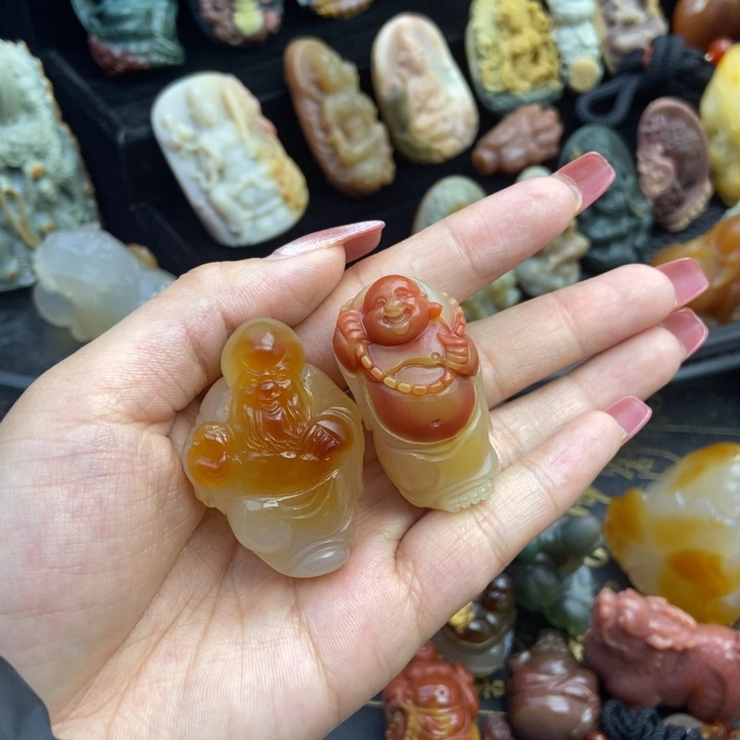 玛瑙/玉髓挂件未镶嵌@****乐