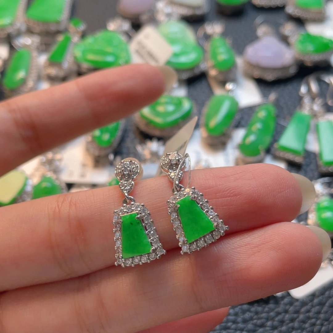 翡翠银S925镶嵌颈饰