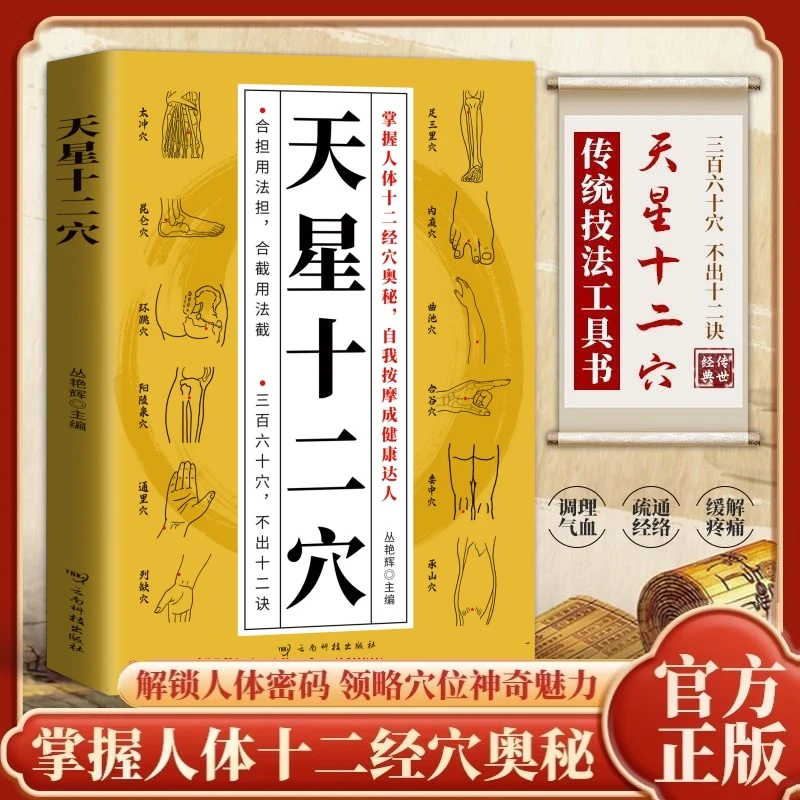 天星十二穴官方正版掌握人体十二经穴奥秘自我按摩成健康达人中医