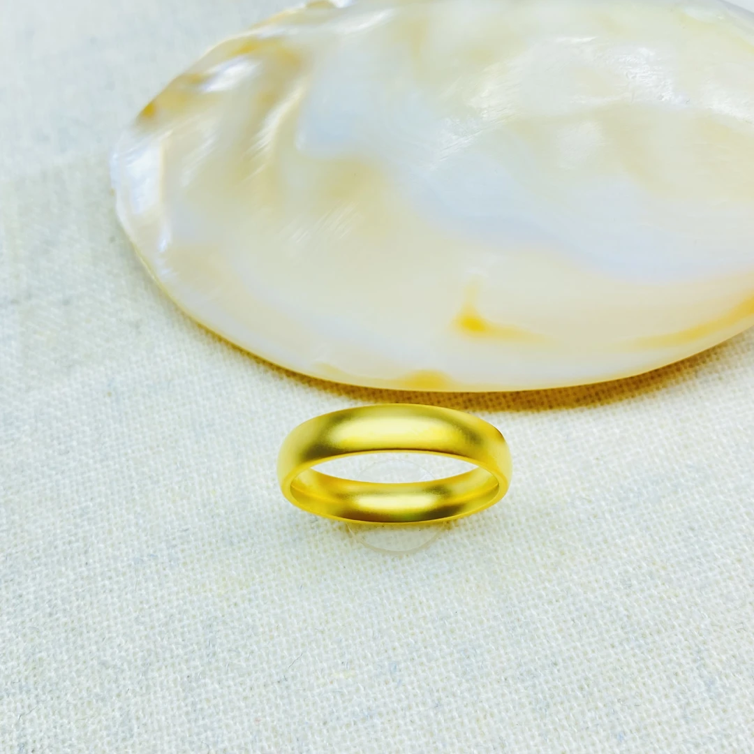 戒指 爆款K0215黄色素圈闭口戒指多样性发货47328