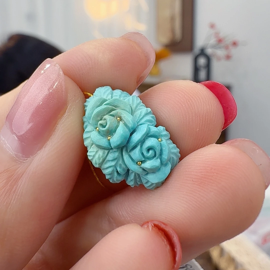 绿松石未镶嵌珠宝奇石