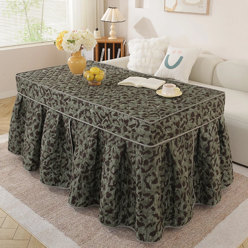 新款烤火桌子罩套烤火炉被长方形茶几桌布冬季电暖桌麻将机电炉罩