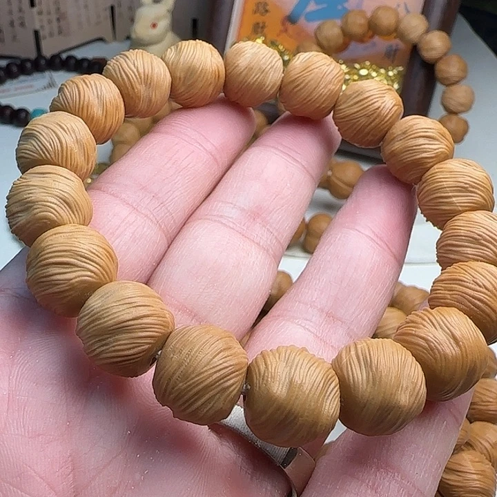 猴头核桃手串全品龙炎精工大鬼印尺寸14m