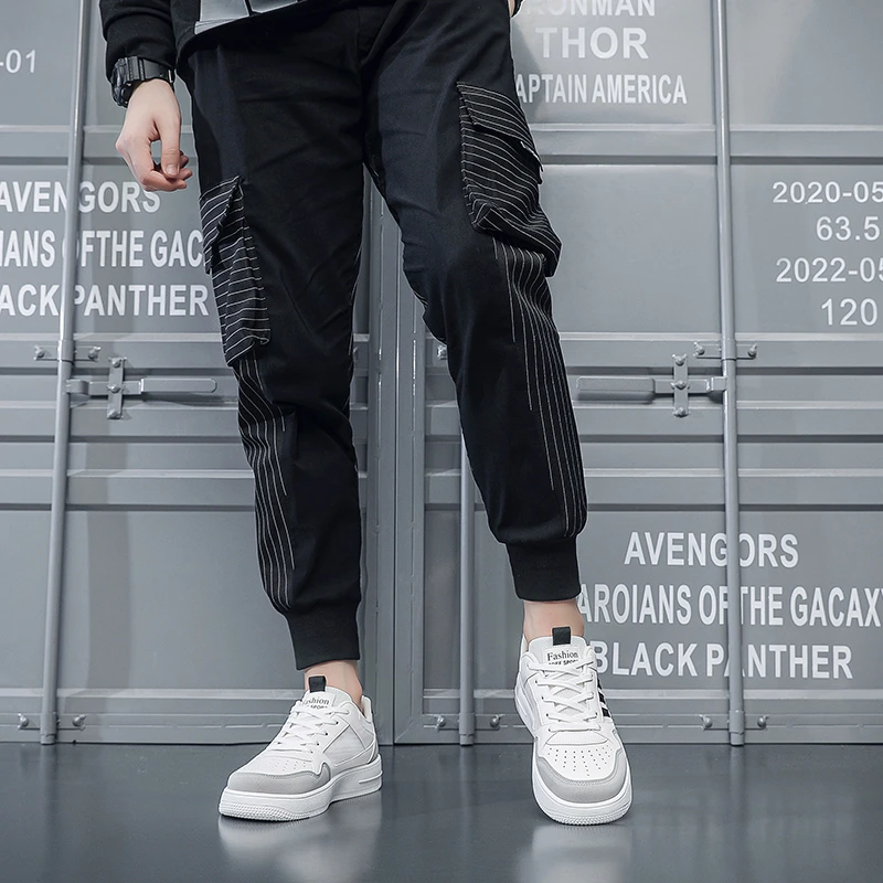 男鞋秋季新款透气百搭运动鞋子潮流男士休闲鞋潮鞋软底小白鞋板鞋