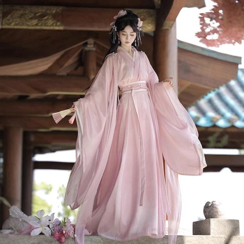 原创汉服女魏晋制2025新款仙气大袖齐腰绣花冷清风仙侠超飘逸古