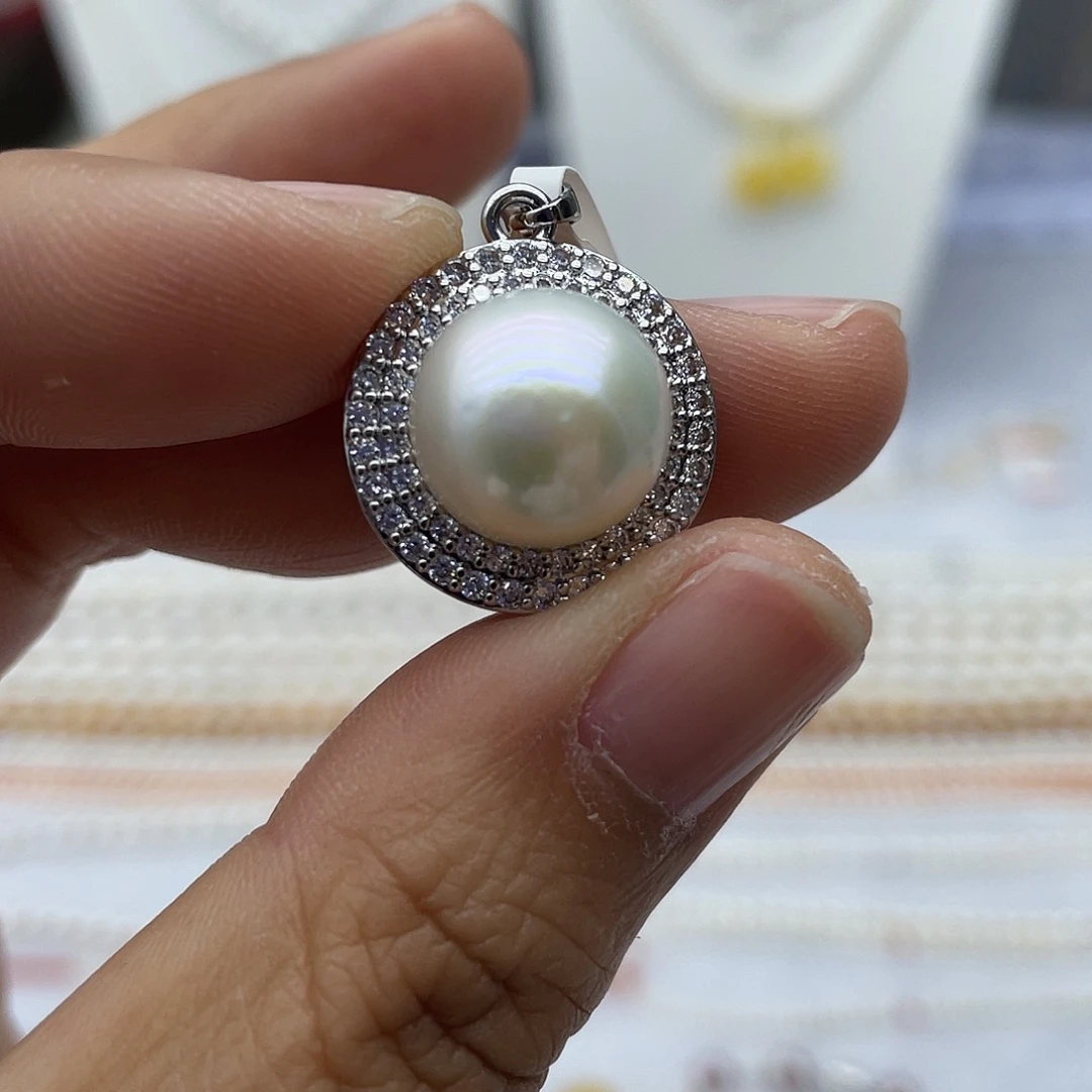 吊坠(不含链)淡水珍珠合金