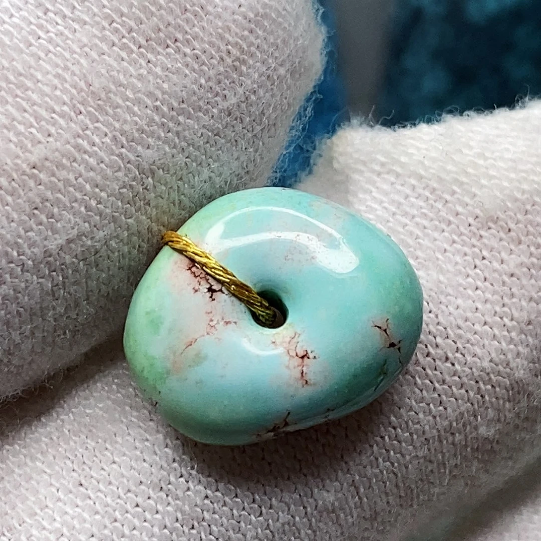 绿松石未镶嵌天然原矿 带武汉地大证书