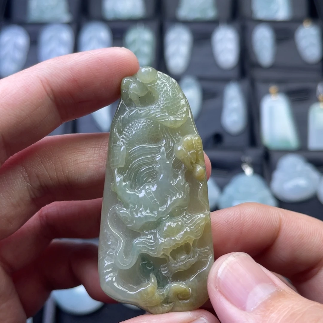翡翠未镶嵌颈饰806