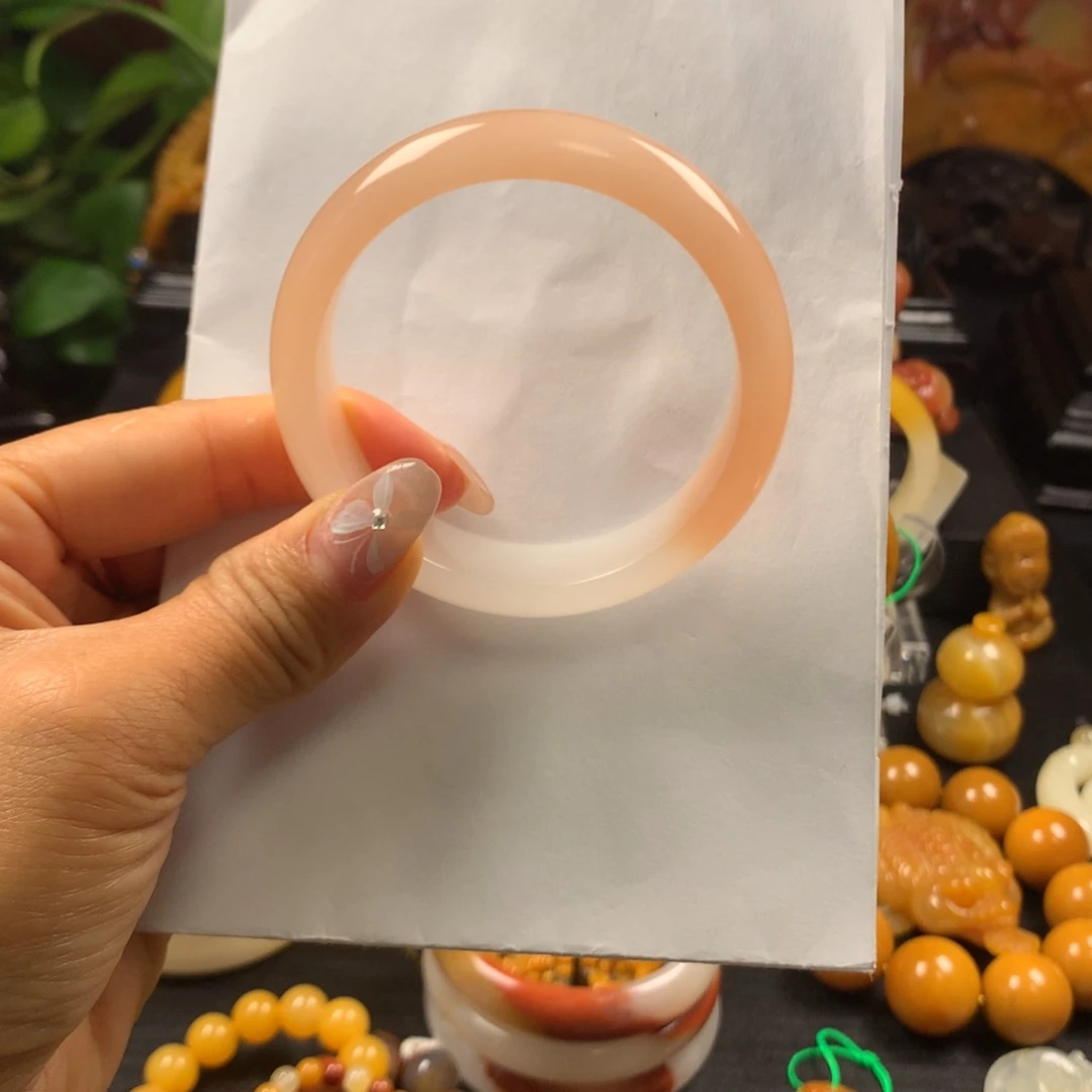 石英质玉（黄龙玉）未镶嵌手镯阳阳