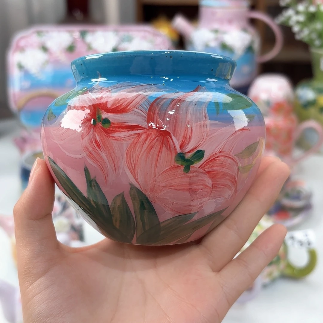 景德镇手绘高温釉下彩陶瓷茶具