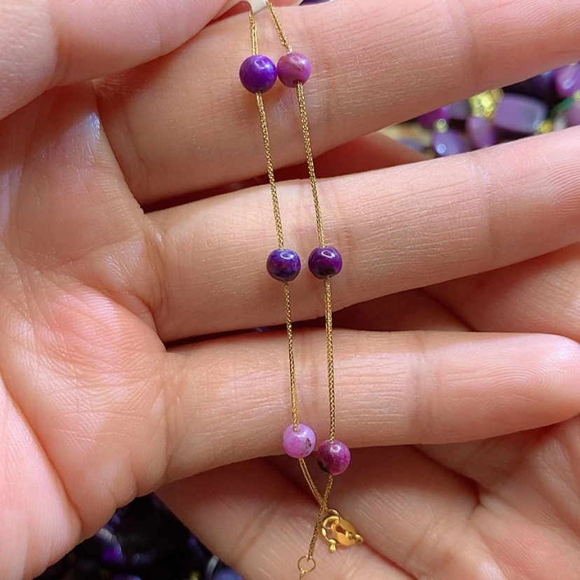 【闪购商品】苏纪石（舒俱来）手链18K金镶嵌