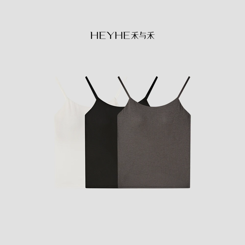 小禾【冰美式】冰感桑蚕丝莫代尔免文胸纯色吊带夏季内穿背心