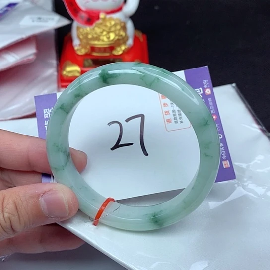 【闪购商品】翡翠手镯未镶嵌58正圈99
