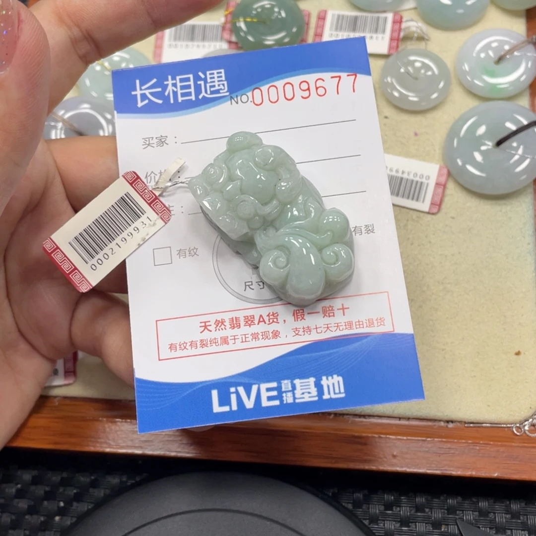 颈饰未镶嵌翡翠翡翠吊坠x9677