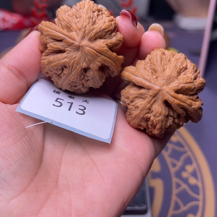 文玩核桃把件粗筋43.513 53克