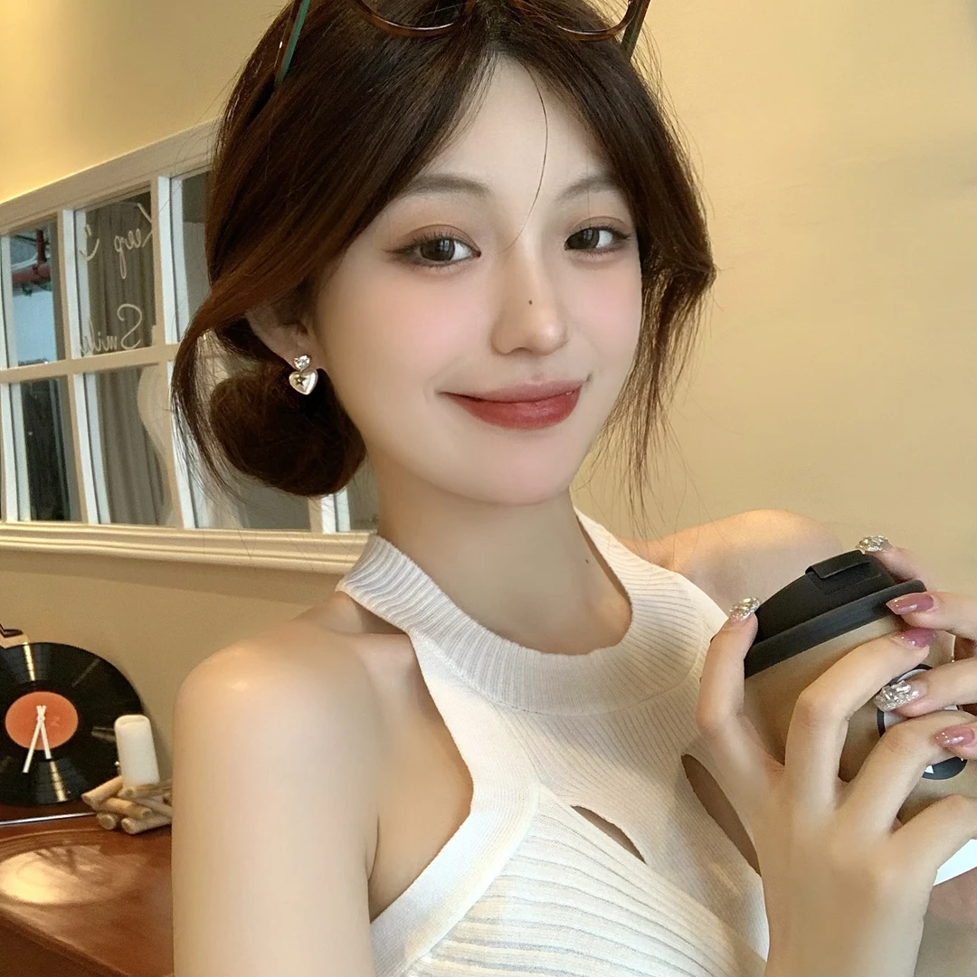 FULL GIRLISH耳环02174韩系爱心百搭耳钉耳饰