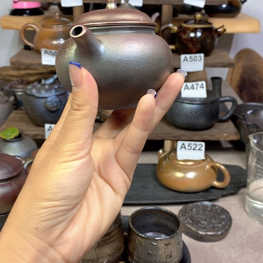 滢***茶建水紫陶柴烧茶壶