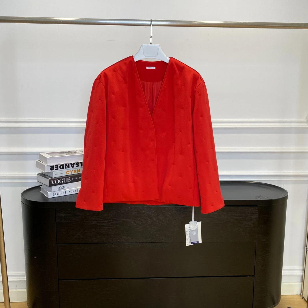 deepmoss石榴红刺绣外套~新年款~dm25ssCT01UE1——3280