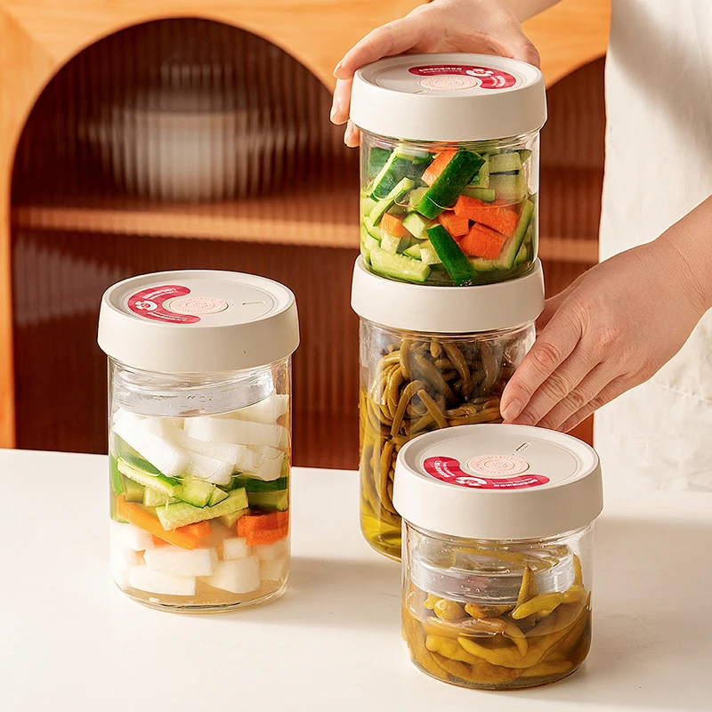 onlycook玻璃密封罐食品级泡菜腌白菜咸菜储物罐咖啡豆防潮收纳瓶