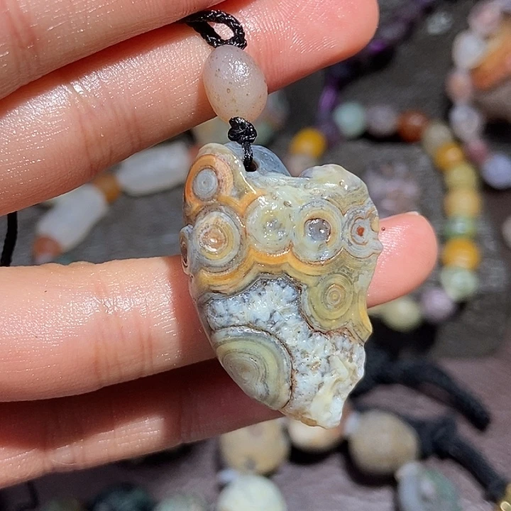 玛瑙/玉髓珠宝半成品合金彩*边