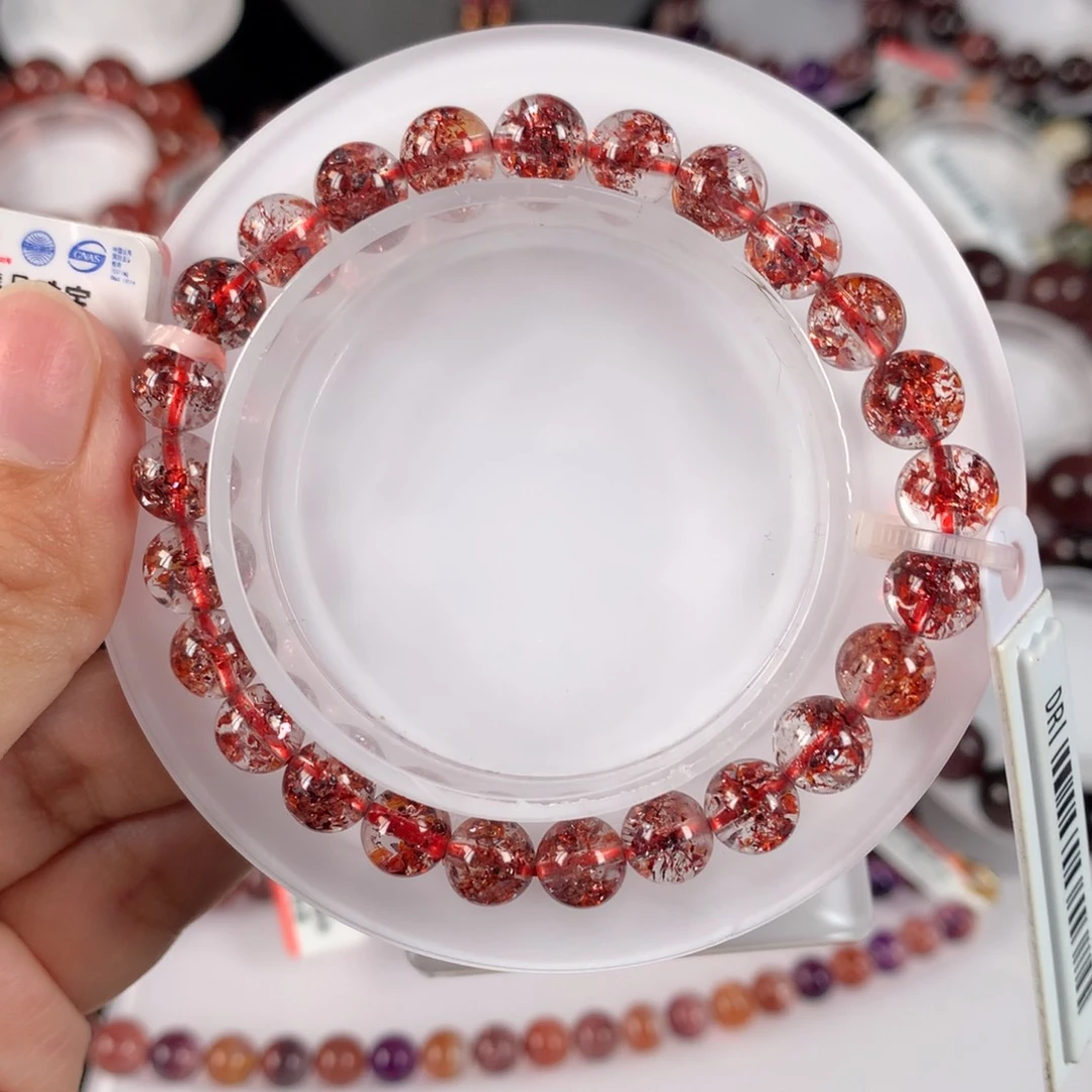 未镶嵌手链水晶金草莓